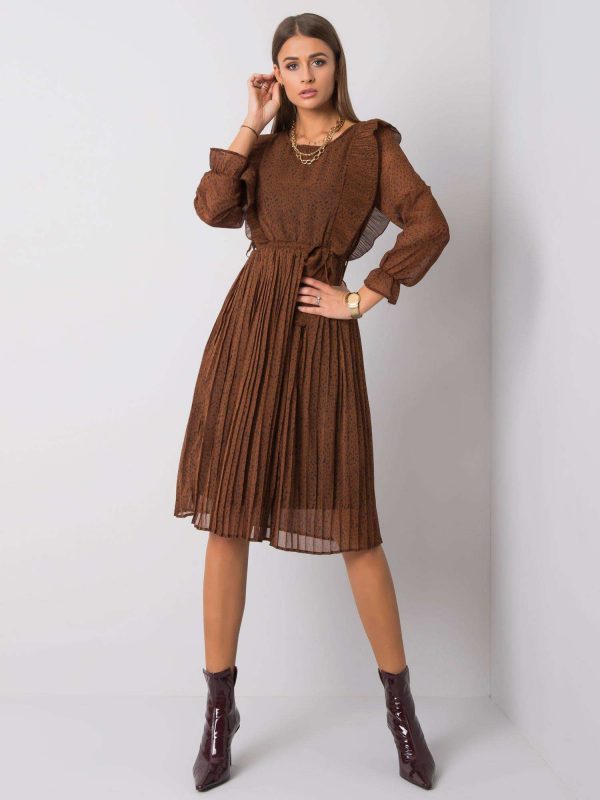 Brown dress Bree RUE PARIS