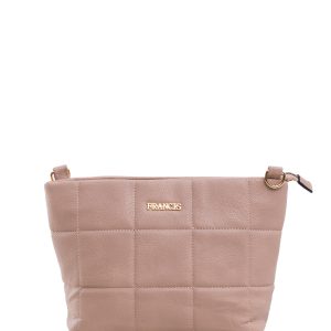 Beige quilted bag with chain