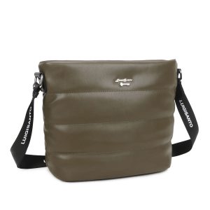 Khaki quilted bag LUIGISANTO