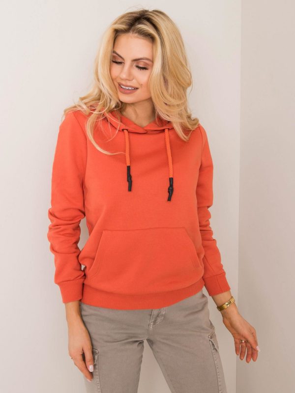 Dark Orange Snappy Sweatshirt