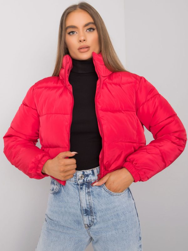 Iseline Red Short Quilted Jacket