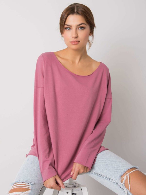 Leyah Dirty Pink Long Sleeve Blouse