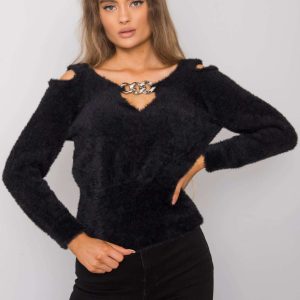 Black cutout sweater Leandre RUE PARIS