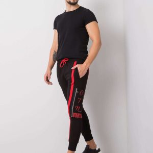 Black Bradley Print Men's Sweatpants