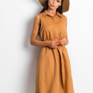 Light Brown Laboured Dress