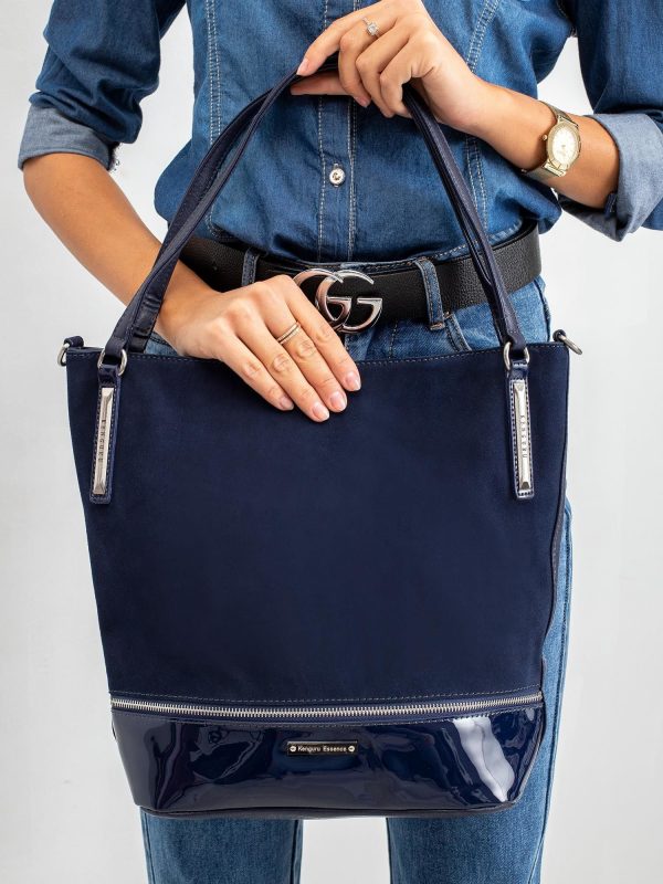 Navy blue women's handbag