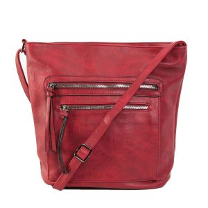 Dark Red Women's Bag in Eco Leather