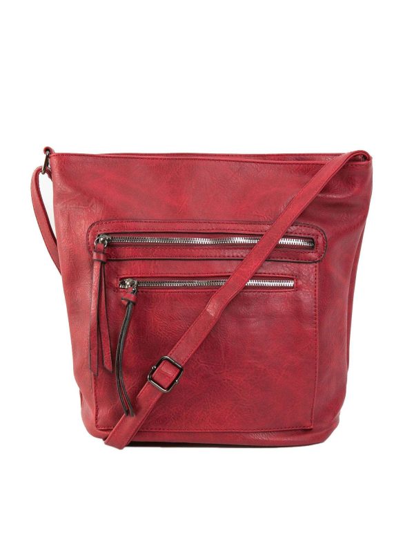 Dark Red Women's Bag in Eco Leather