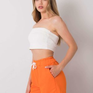 Orange casual shorts Reya RUE PARIS