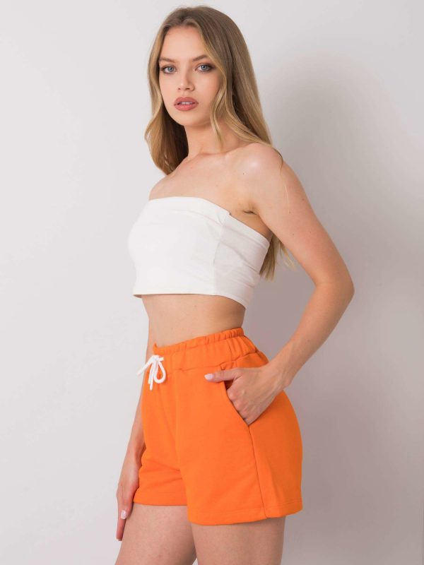 Orange casual shorts Reya RUE PARIS