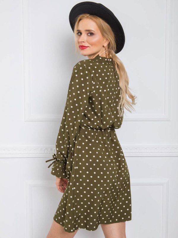 Khaki dress Amanda RUE PARIS