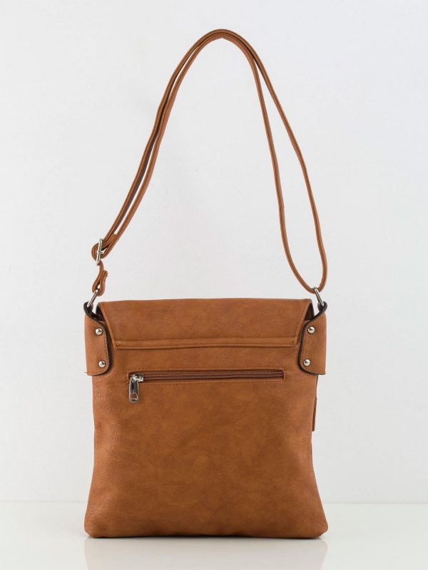 Light Brown Eco Leather Messenger Messenger