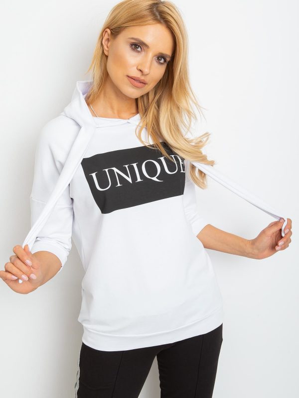 White Unique Sweatshirt