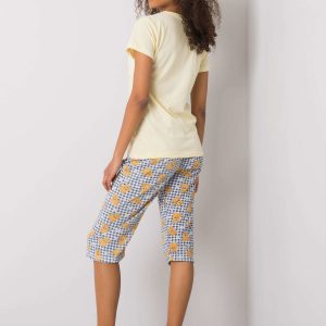 Yellow Patterned Women's Pyjamas