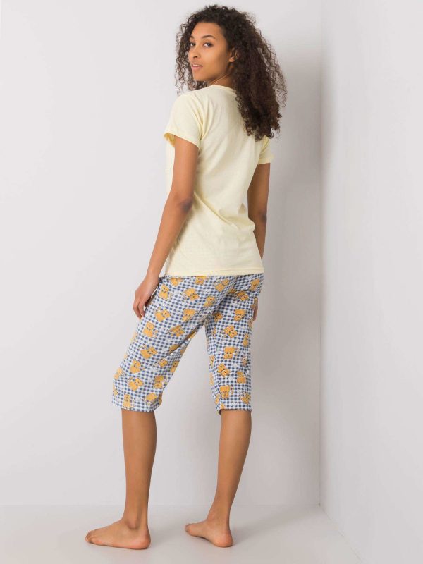 Yellow Patterned Women's Pyjamas