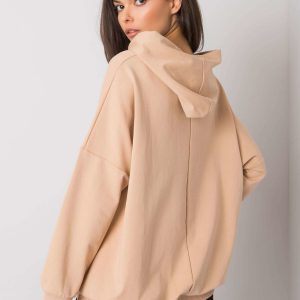 Beige kangaroo sweatshirt Anahita