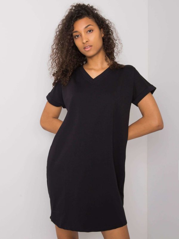 Black Casual Dress Tillie RUE PARIS