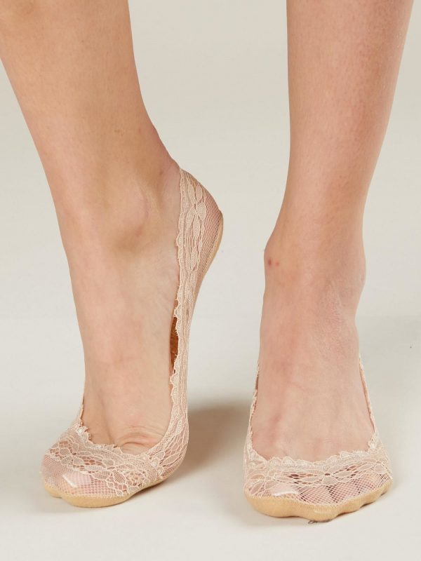 Light beige ballerina socks