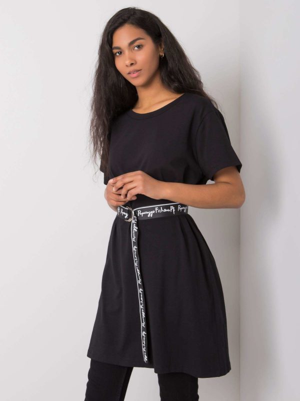 Black tunic with Quisha strap