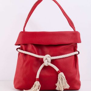 Red bag with binding