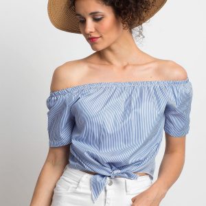 Ladylike blue blouse