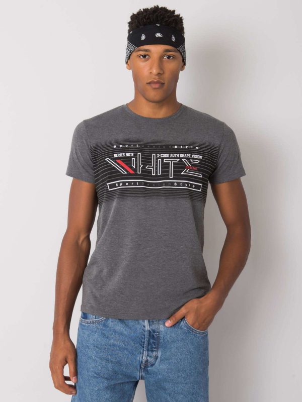 Dark Grey Emmett Men's Cotton T-Shirt