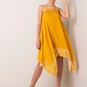 Mercy RUE PARIS mustard dress