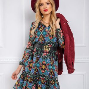 Cassie RUE PARIS colourful dress