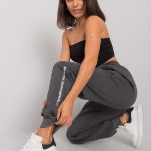 Dark Grey Melange Women's Sweatpants Atlanta