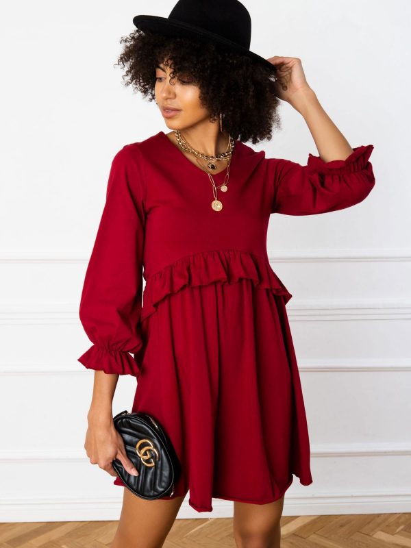 Burgundy Verity dress