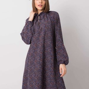 Navy blue dress Halsey RUE PARIS