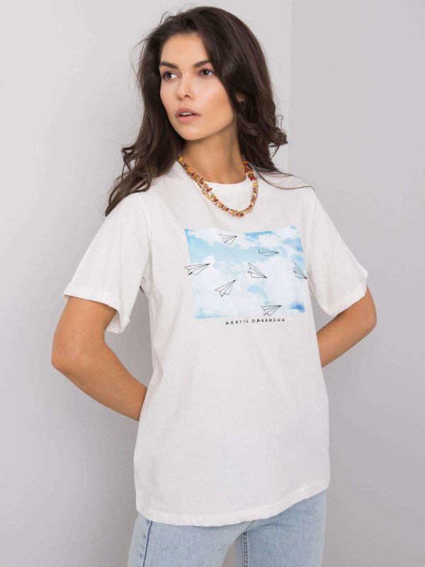 White t-shirt with print Dael