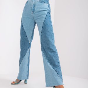 Blue wide leg denim pants RUE PARIS