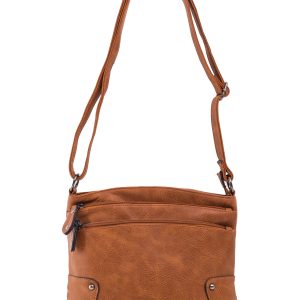 Brown eco leather handbag