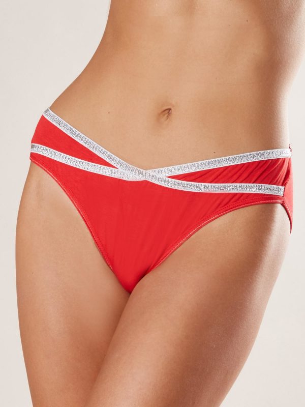 Red sports briefs