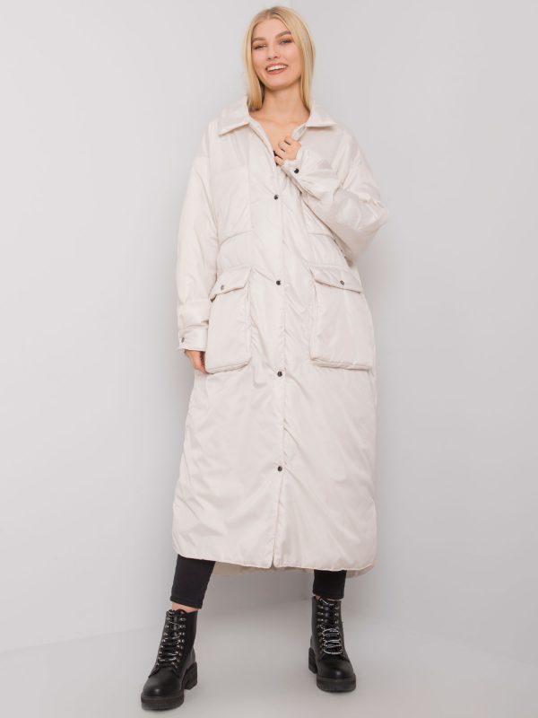 Light Beige Long Jacket Lauralee