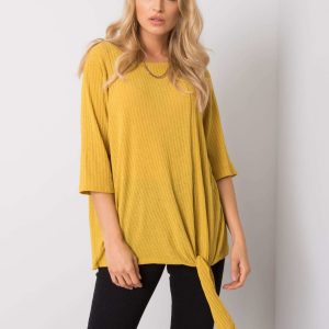 Mustard blouse Conny RUE PARIS