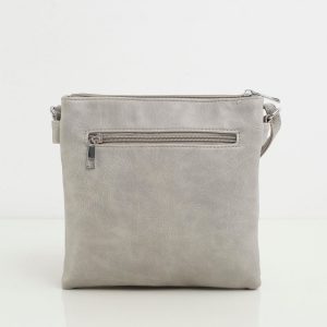 Grey Messenger bag with long strap