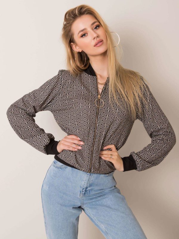 Black and beige sweatshirt Olena