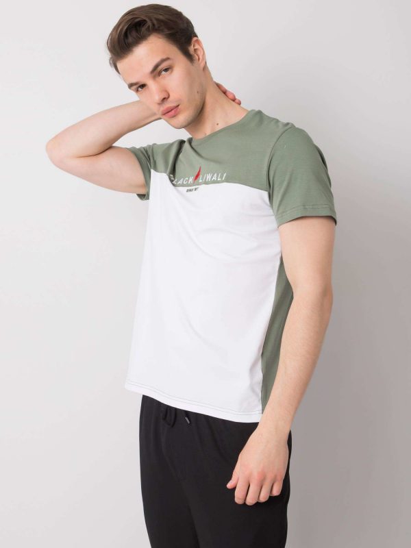 Khaki-white T-shirt for men Morris LIWALI