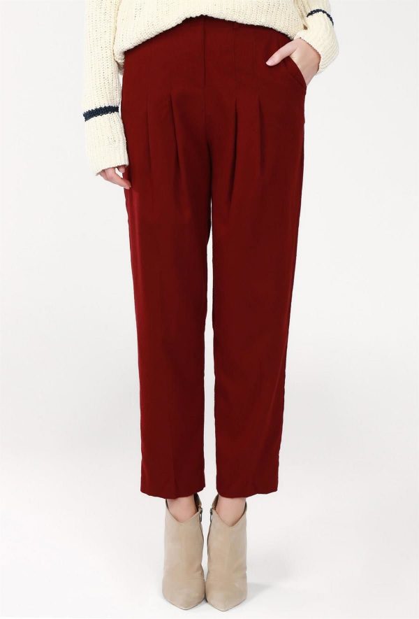 Burgundy trousers BSL