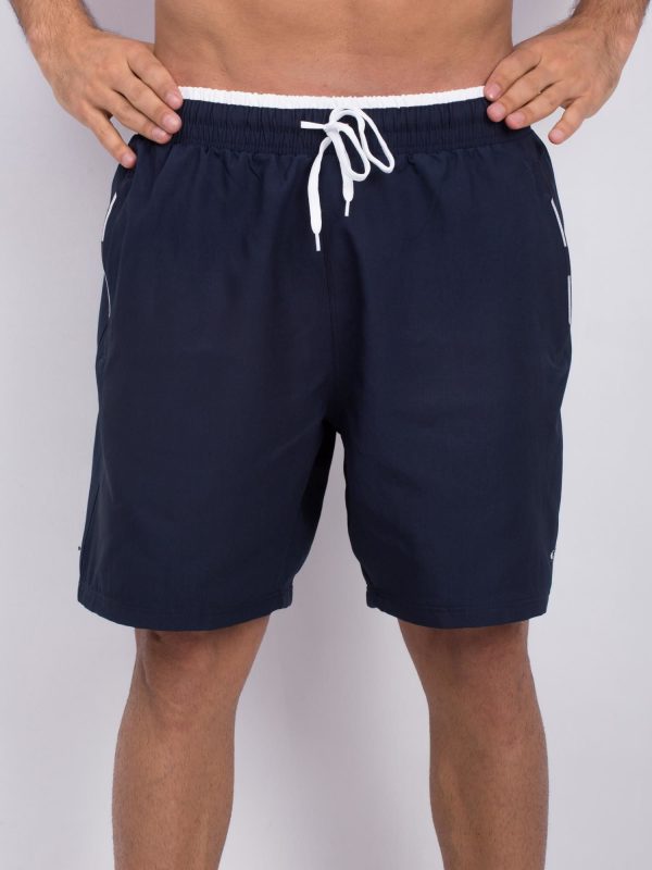 Navy Blue Prismatic Men's Shorts