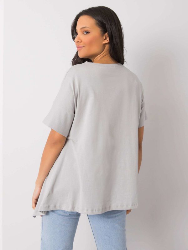 Grey t-shirt Alena RUE PARIS