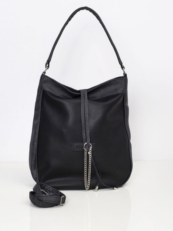 Black Large Ladies Bag With Handle