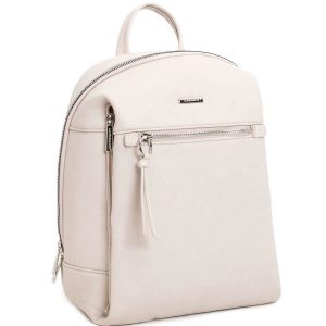 LUIGISANTO creamy eco-leather backpack