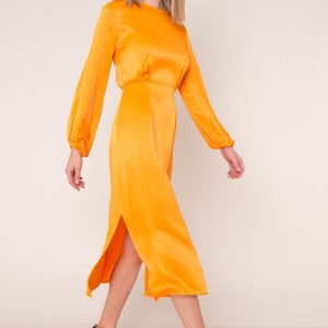 Orange Midi Dress BSL