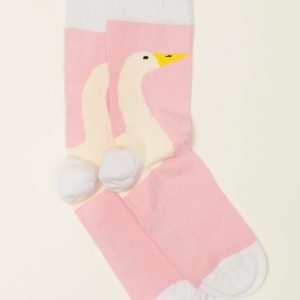 Light Pink Patterned Men's Socks