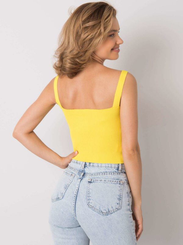 Djoelle yellow ribbed top