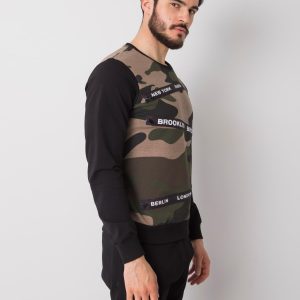 Beige sweatshirt for men camouflage