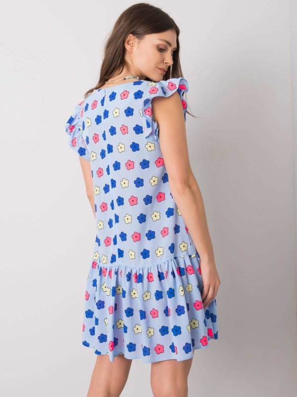 Blue ruffle dress Eria